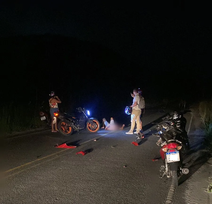 Motociclista se envolve em acidente com cavalo solto na estrada do Sempre Verde 