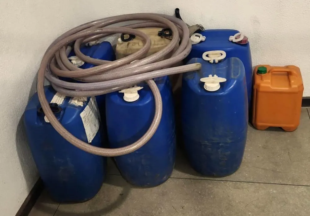 Polícia Civil recupera 320 litros de combustíveis furtados no Polo Industrial 