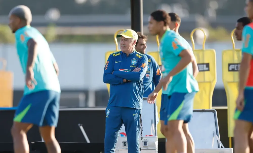 Saiba como foi o primeiro treino de Ancelotti na Seleção Brasileira