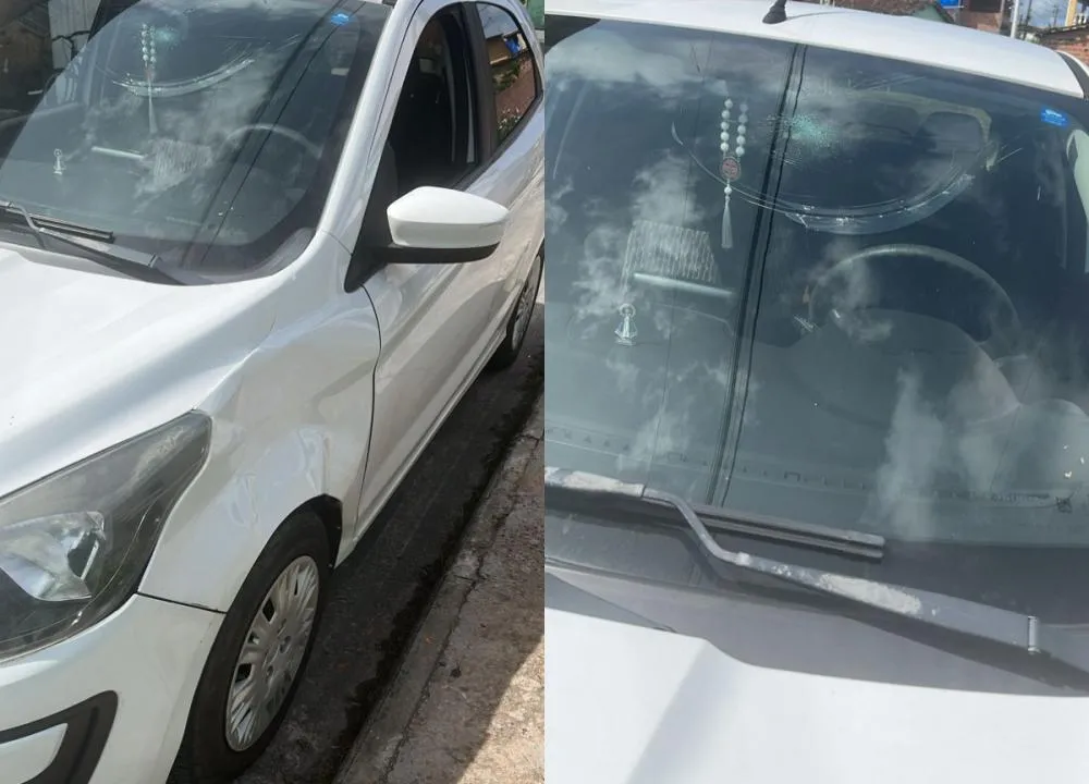 Cavalo solto provoca acidente ao colidir com veículo no centro da cidade