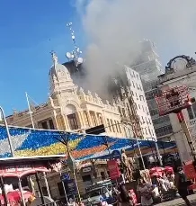 Princípio de incêndio atinge hotel no centro histórico de Salvador