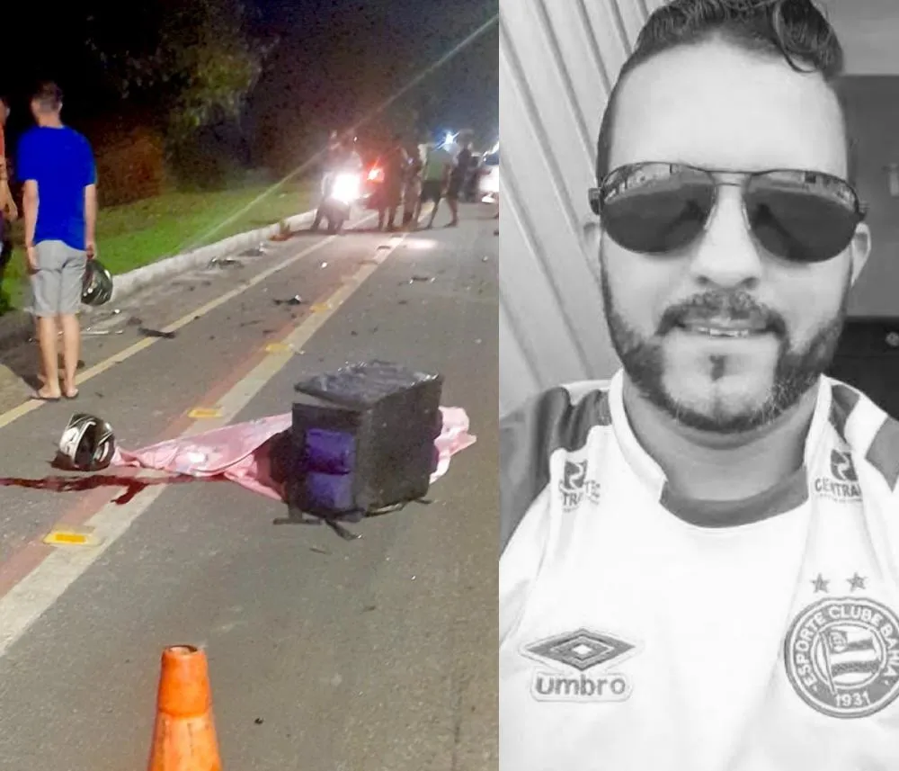Entregador morre após ser atingido por carro na contramão em Dias d’Ávila