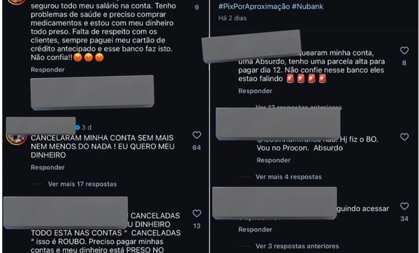 Clientes denunciam cancelamento repentino de contas no Nubank: “Tem mais de R$ 10 mil presos”