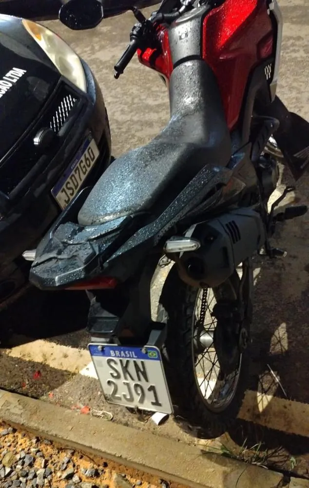 Polícia recupera motocicleta roubada em Itinga minutos após assalto