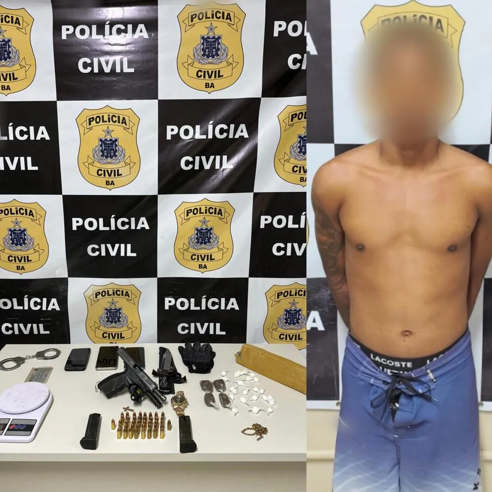 Suspeito de chefiar facção é preso durante operação em Mata de São João