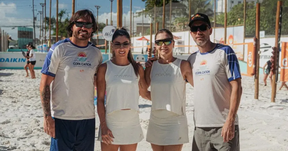 Ex-Bahia, Ricardo Goulart promove Copa Canoa e movimenta beach tennis em Lauro de Freitas