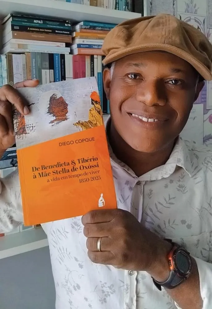 Diego Copque lança livro que reconstrói linhagem ancestral negra de Mãe Stella de Oxóssi