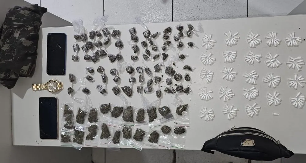 Suspeito de tráfico é preso pela Polícia Militar em Madre de Deus