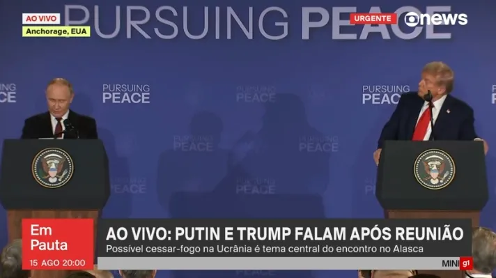 Reunião entre Trump e Putin termina sem acordo para cessar-fogo na guerra da Ucrânia