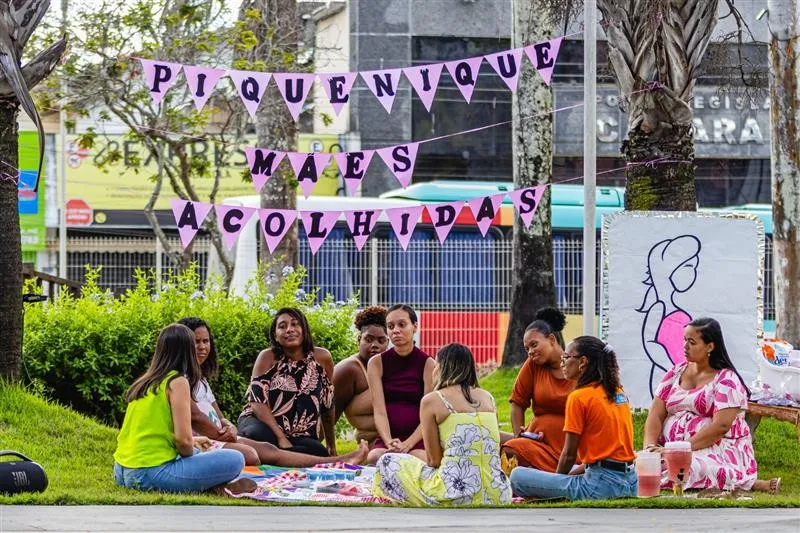 Gestantes participam de piquenique de integração em Mata de São João