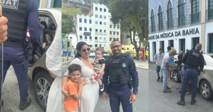 Bebê é resgatado após ficar trancado em carro no Comércio