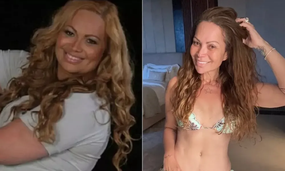 Solange Almeida exibe corpo após bariátrica aos 51 anos