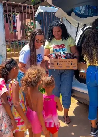 Projeto Abrace Camaçari leva solidariedade e carinho às crianças de Parafuso, Monte Gordo e Rancho Alegre