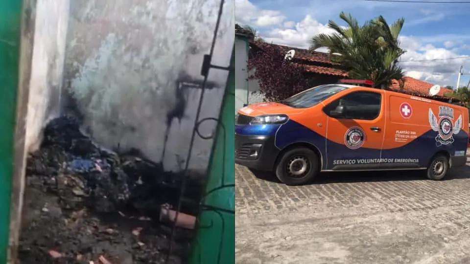 Criança de 2 anos morre carbonizada em incêndio no interior da Bahia