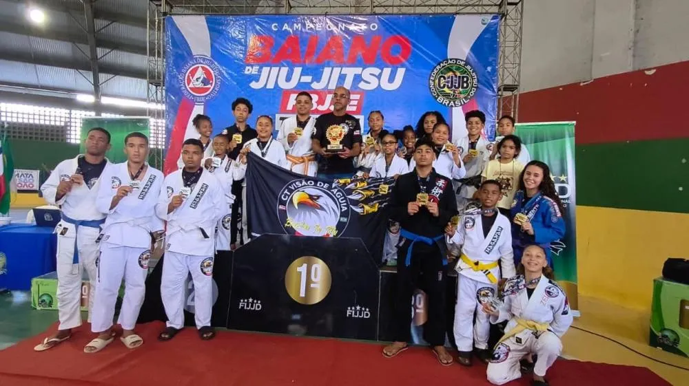 CT Visão de Águia conquista 25 medalhas e é campeão da 8ª etapa do Campeonato Baiano de Jiu-Jitsu