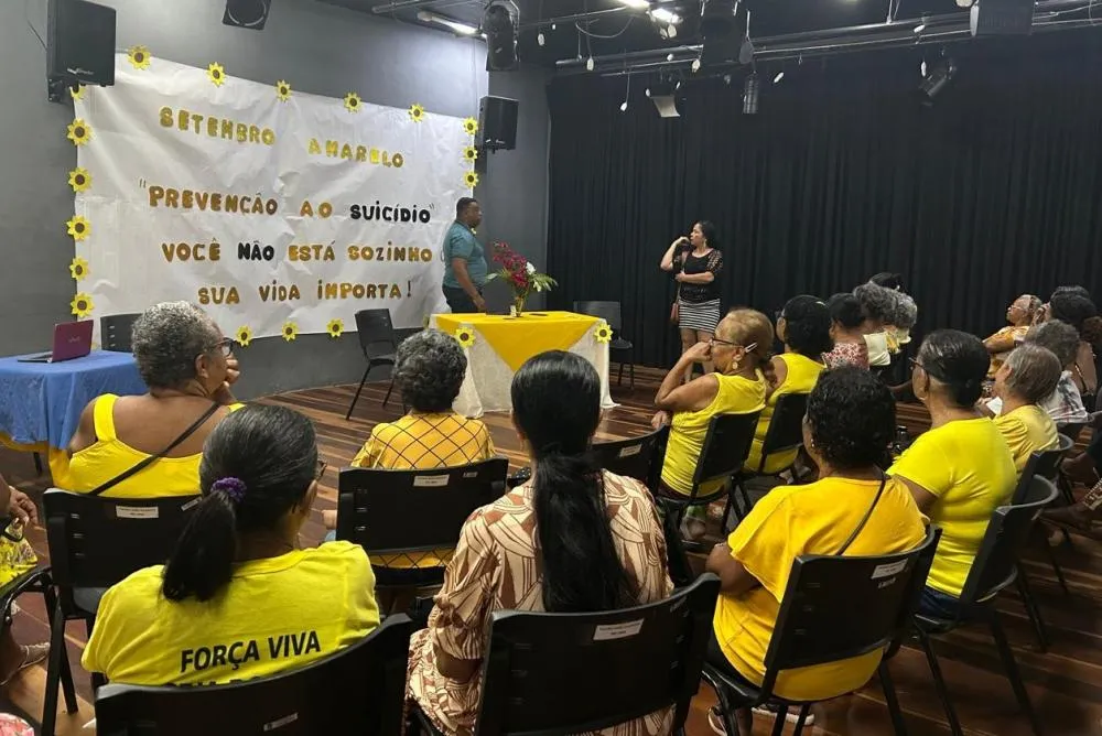 Usuários do CRAS Itinga 1 participam de ação em alusão ao Setembro Amarelo