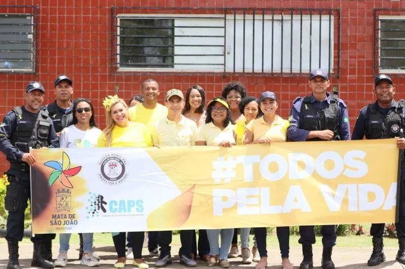 Mata de São João promove caminhada em alusão ao Setembro Amarelo