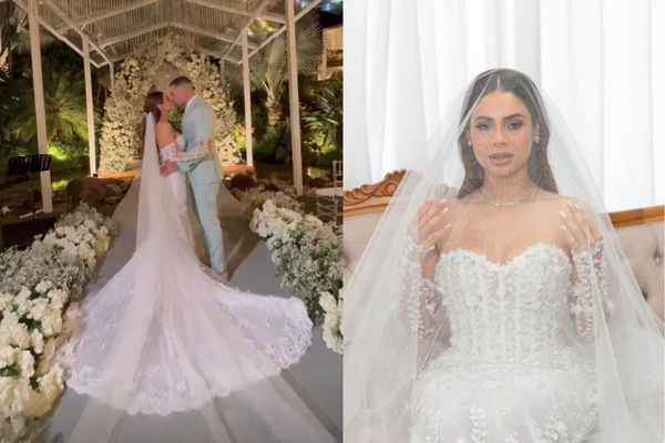 Durante casamento, Lexa e Ricardo fazem homenagem emocionante à filha que morreu prematura