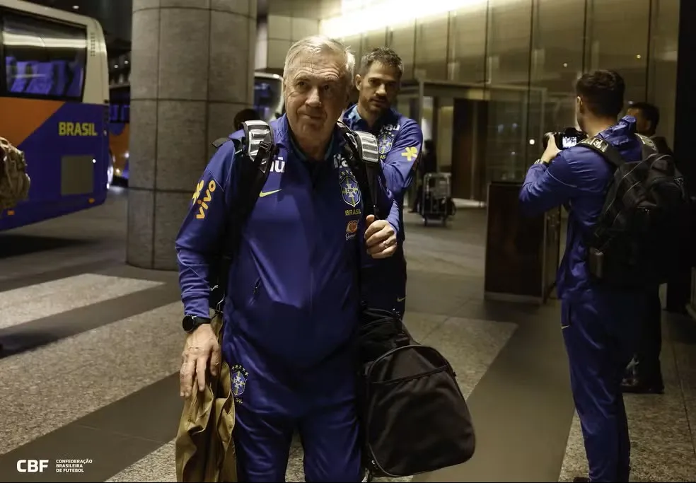 Ancelotti muda quase toda a Seleção para amistoso contra o Japão