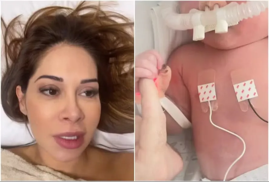 Filha de Maíra Cardi e Thiago Nigro nasce e é levada para a UTI