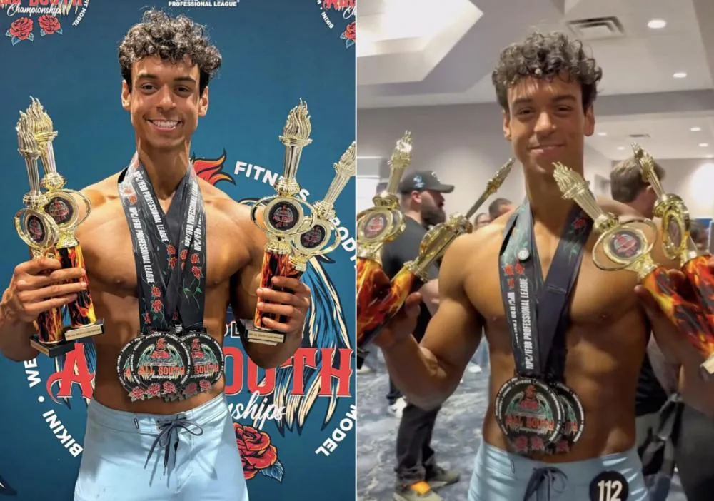Filho de Xanddy e Carla Perez conquista resultado impressionante em primeiro campeonato de fisiculturismo