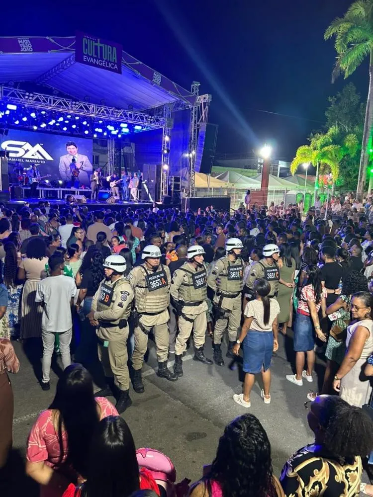 PM garante segurança na primeira noite da Semana da Cultura Evangélica