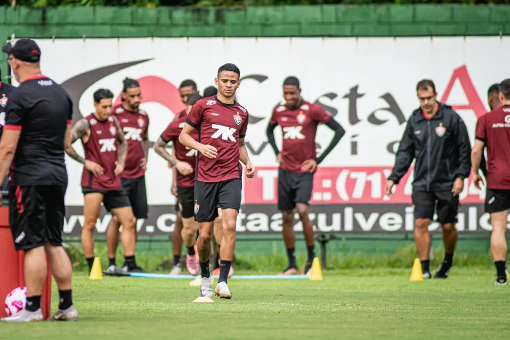 Vitória inicia preparação para enfrentar o Palmeiras após pausa na Data Fifa