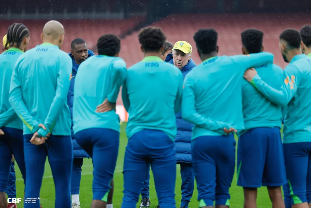 Ancelotti prega defesa sólida e define base da Seleção para enfrentar Senegal em Londres