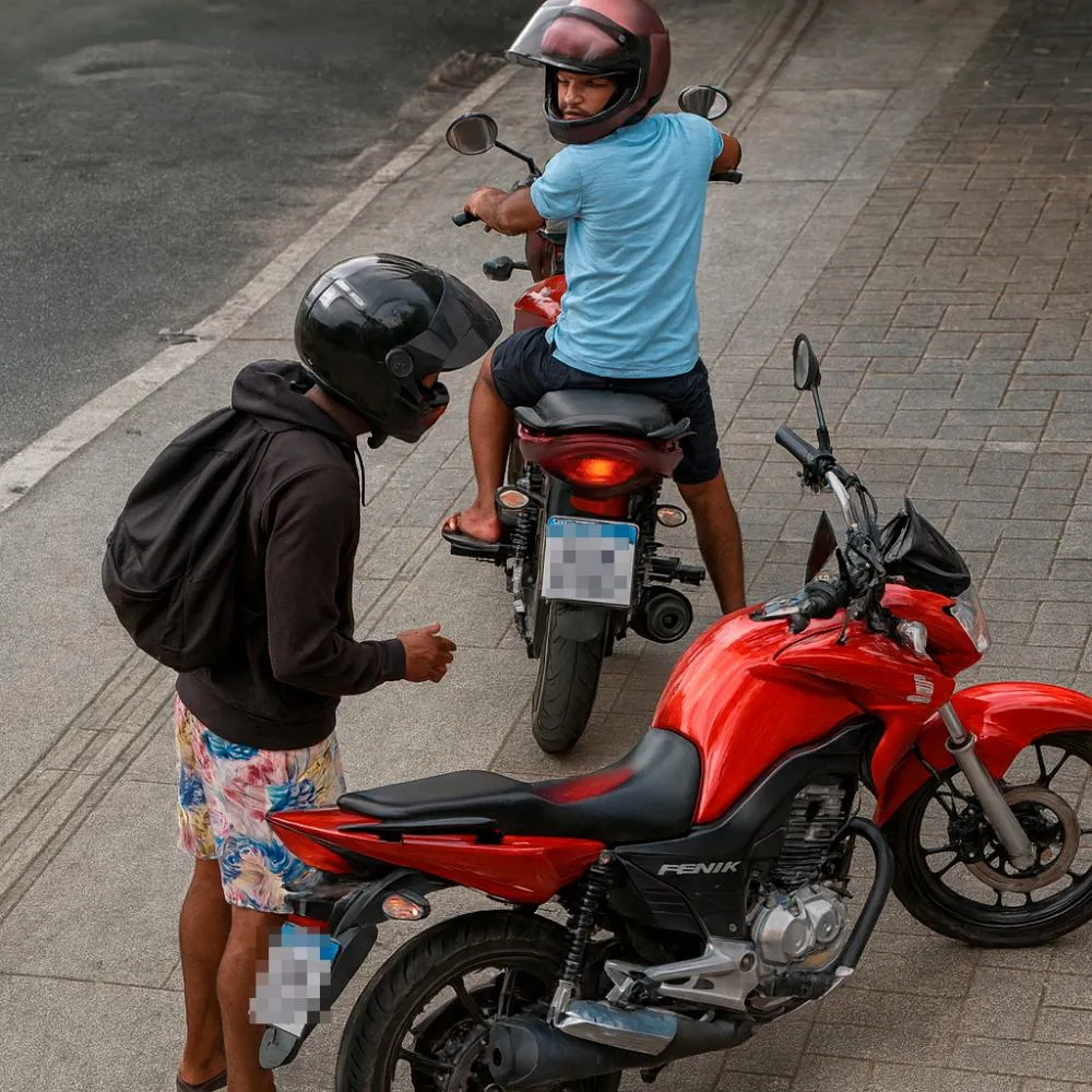 Em menos de um minuto, dupla assalta posto de gasolina na BA-093 em Mata de São João