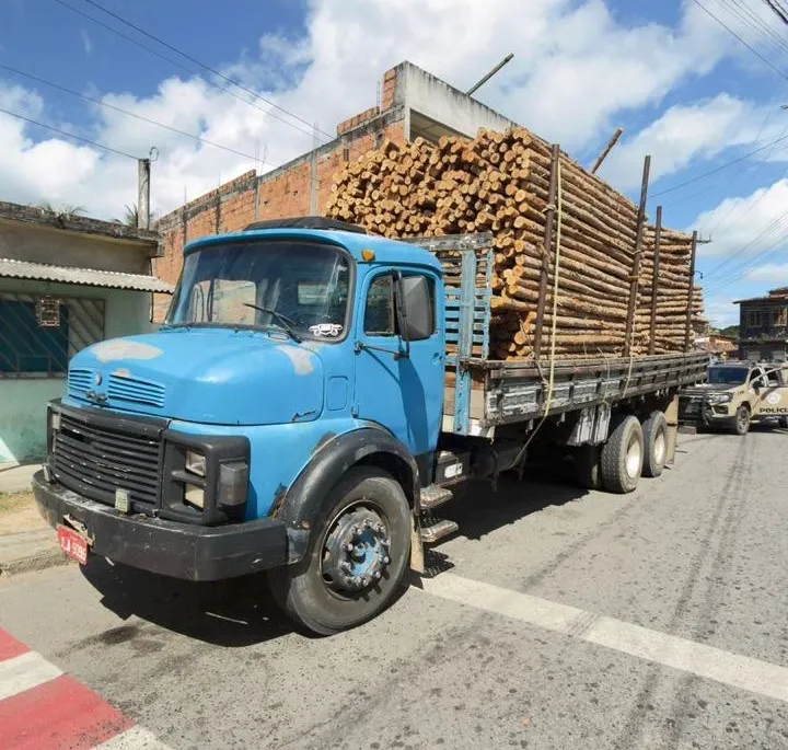 Motorista de caminhão de eucalipto sofre tentativa de sequestro relâmpago em Amado Bahia
