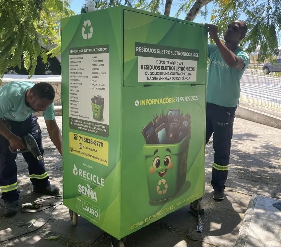 Prefeitura de Lauro de Freitas inicia implantação de programa de coleta de resíduos eletrônicos