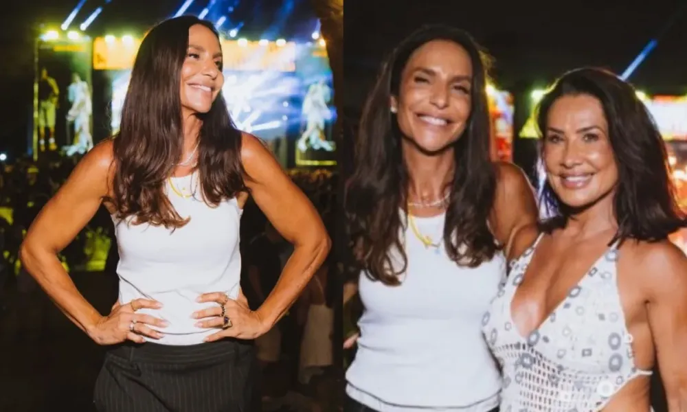  Ivete Sangalo curte noitada com Scheila Carvalho em Praia do Forte 