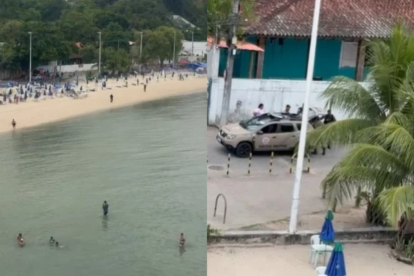 Com apoio de helicóptero, PM prende traficante foragido em praia de Salvador