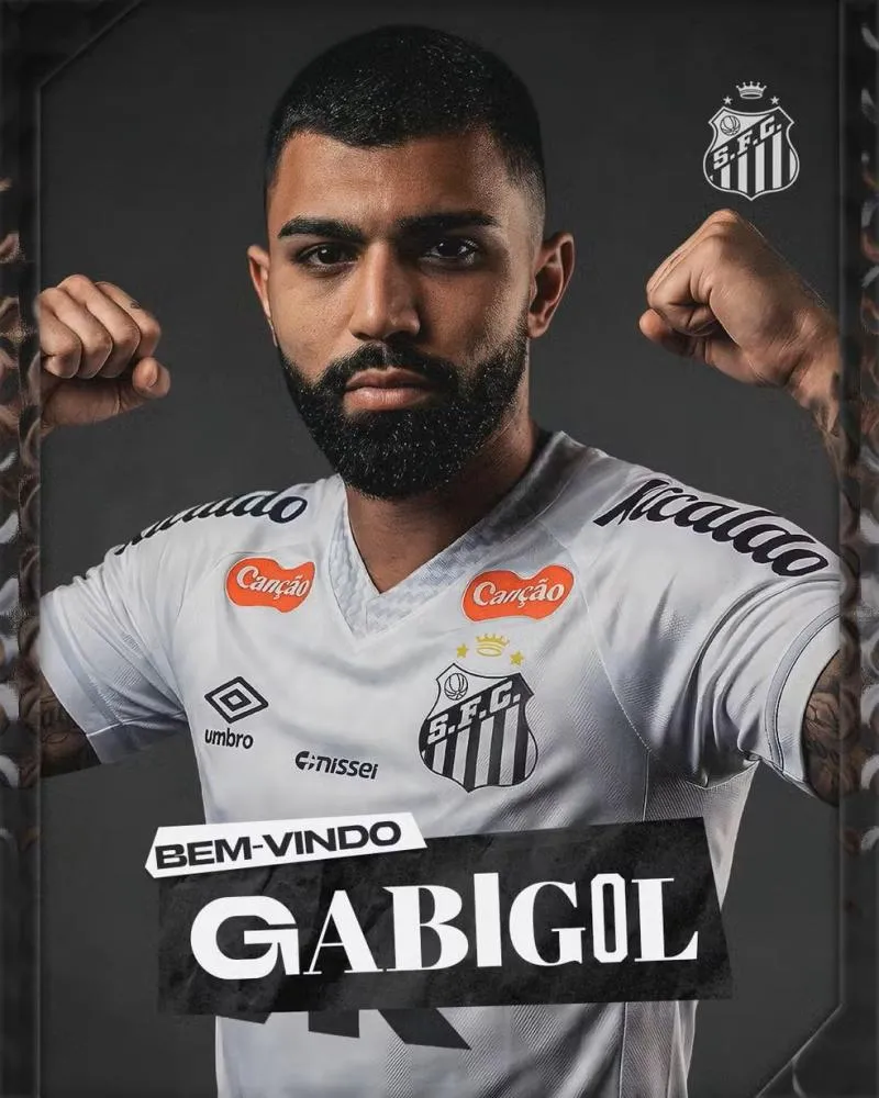 Santos anuncia retorno do atacante Gabigol por empréstimo