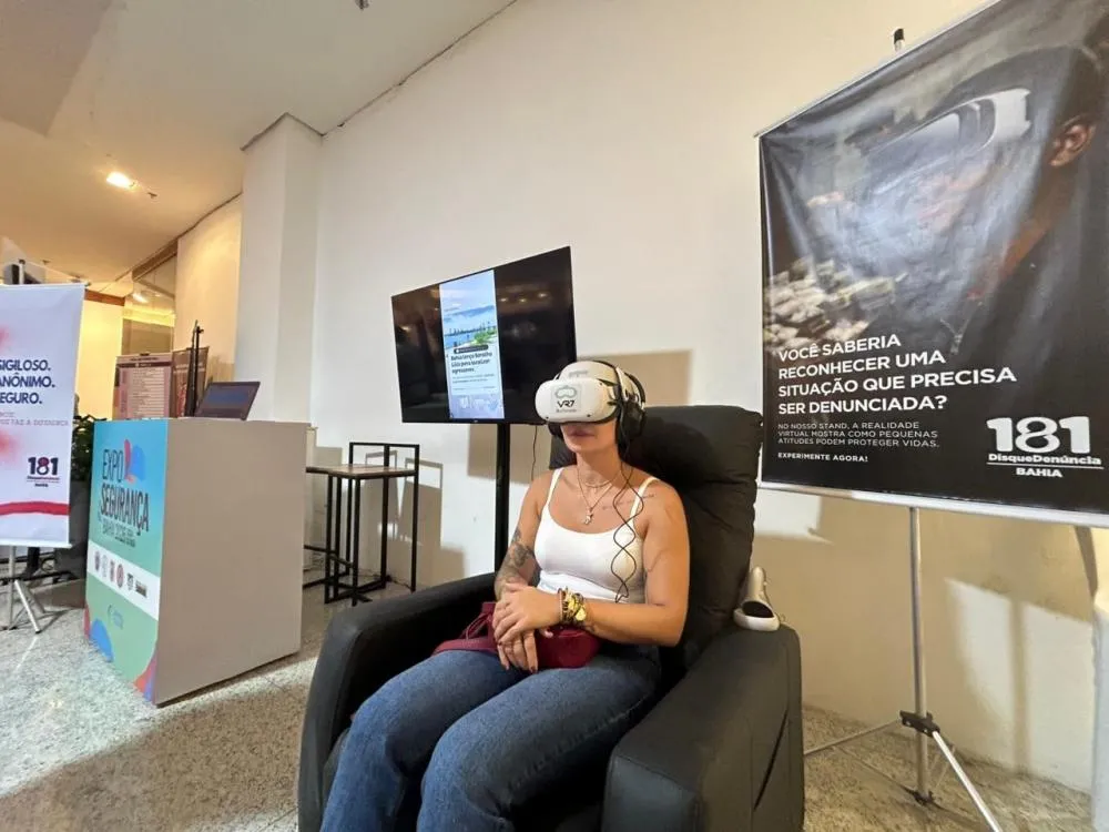 Disque Denúncia 181 reforça combate ao crime com o emprego de realidade virtual na Exposegurança 2026
