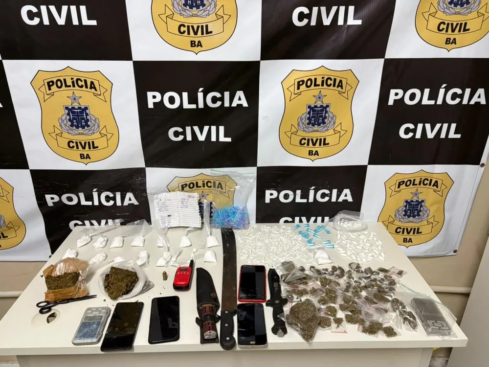 Polícia Civil prende dois homens por tráfico de drogas durante a Festa do Bonfim em Mata de São João