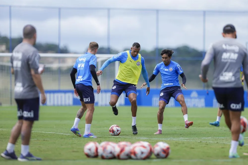Bahia finaliza preparação para enfrentar o Porto neste domingo (1º) na Arena Fonte Nova