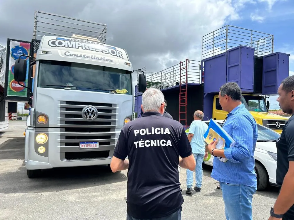 Trios são vistoriados pelas Forças Estaduais da Segurança