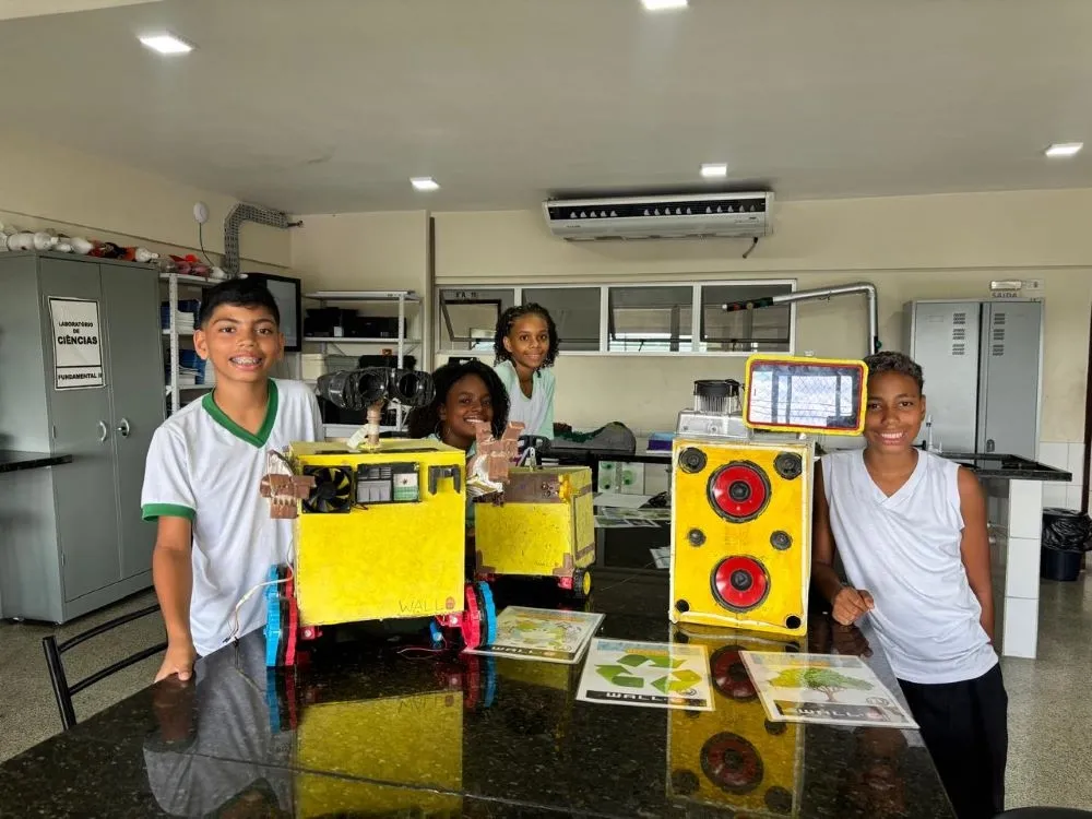 Robótica educacional alia tecnologia e sustentabilidade no aprendizado de alunos em Pojuca