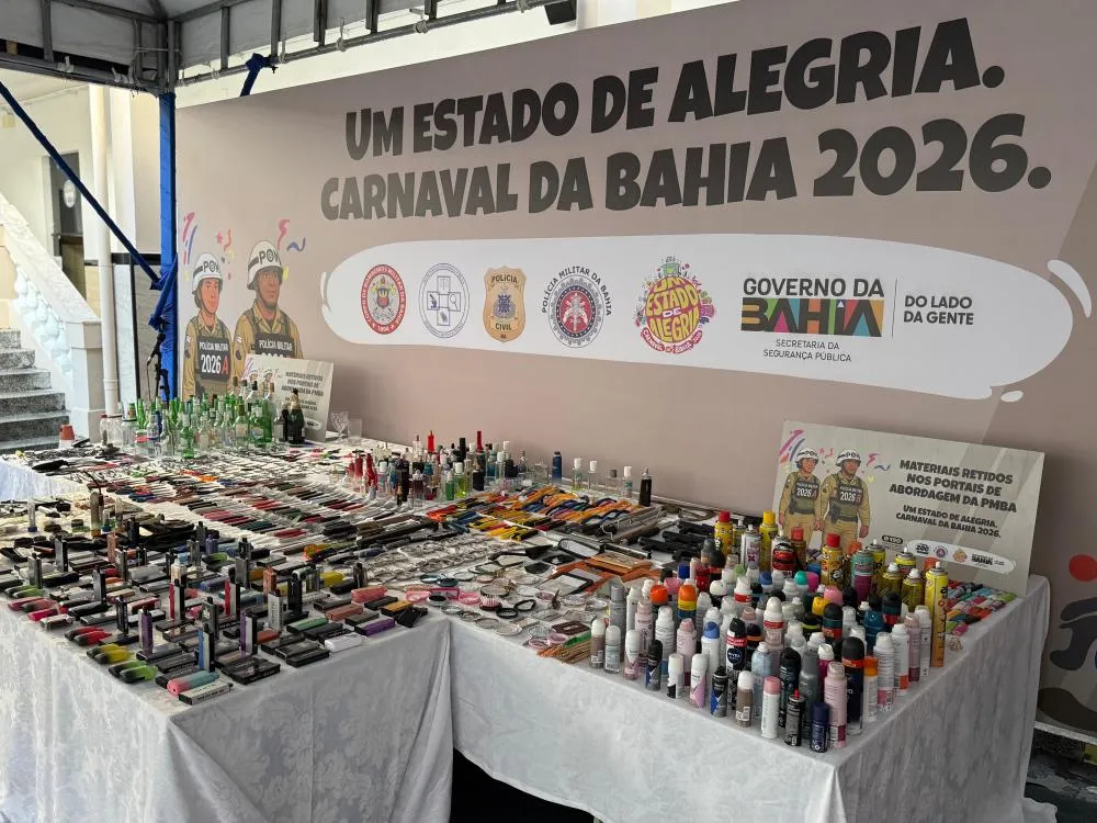 PM já impediu a entrada de quase 7 mil objetos proibidos nos portais