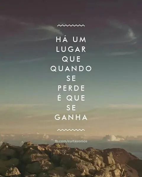 O que se ganha quando se perde? 