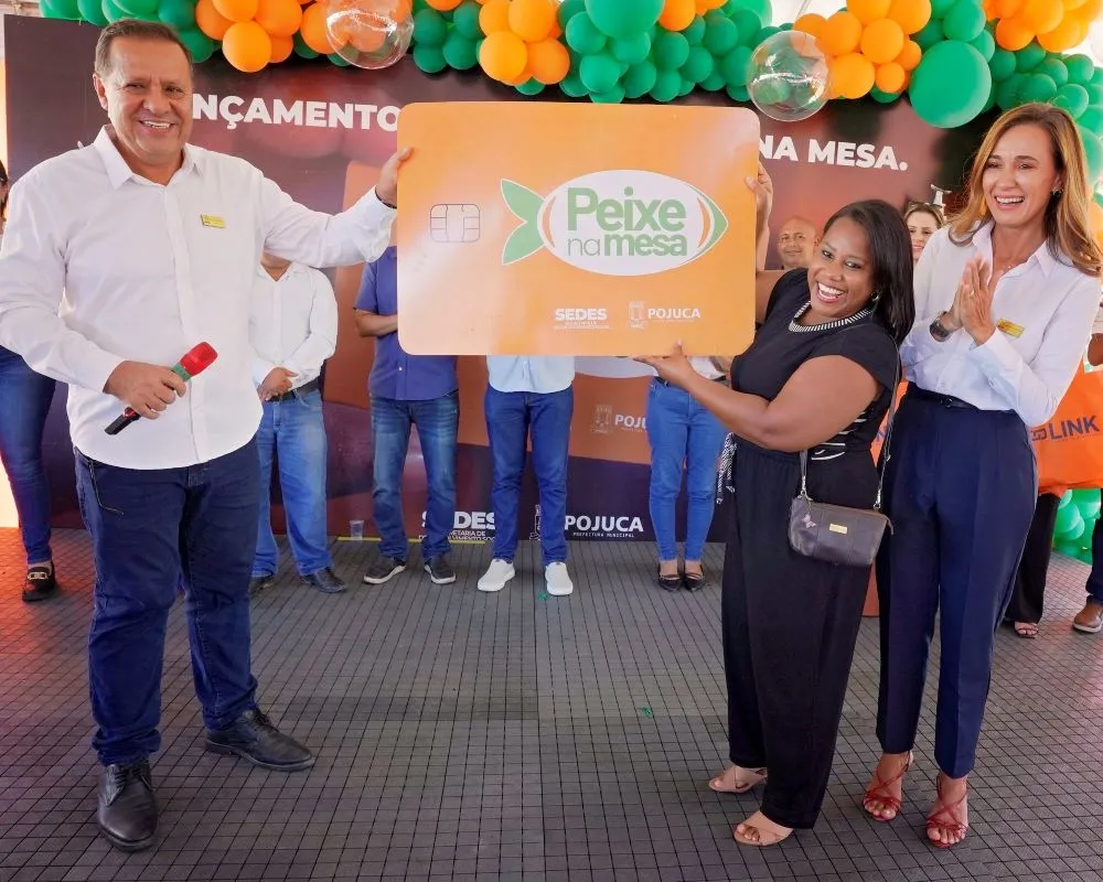 Prefeitura de Pojuca realiza lançamento do Cartão Peixe na Mesa para beneficiários do Bolsa Família