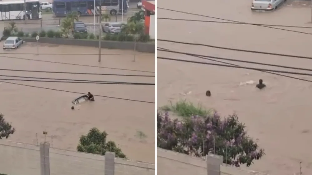 Mulher some pós ser arrastada por enxurrada durante chuva na Bahia