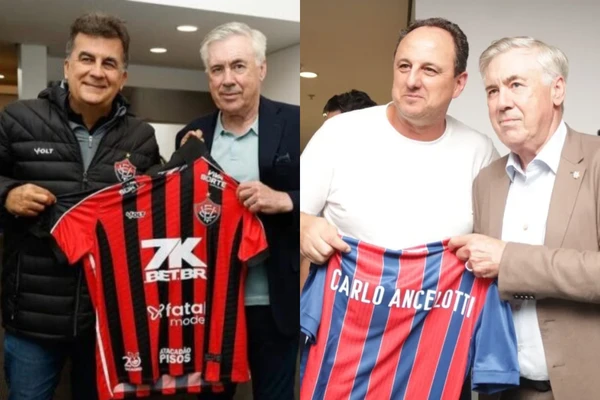 Comissão de Ancelotti estará na Fonte Nova para acompanhar Bahia x Vitória pelo Brasileirão