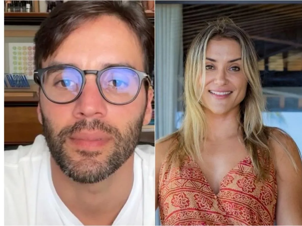 Reflexo em óculos revela presença de empresária em viagem de Daniel Cady pela Europa