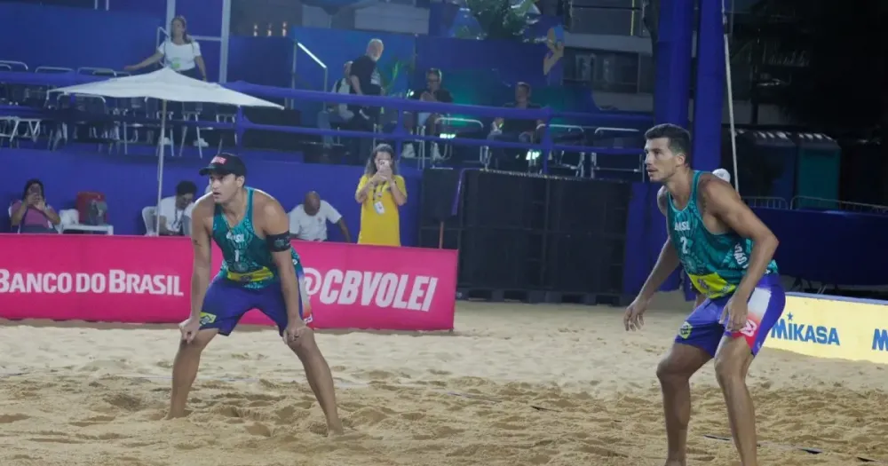 George e Saymon conquistam primeira vitória do Bahia no Circuito Mundial de Vôlei de Praia