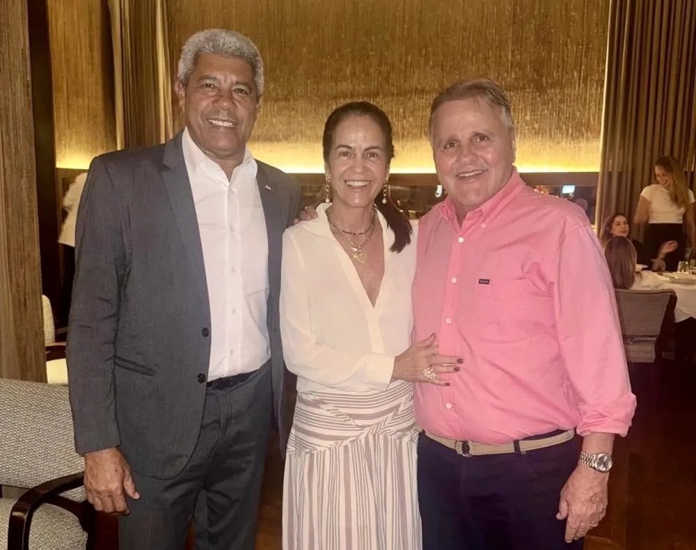 Geddel reforça parceria com Jerônimo durante celebração em restaurante de luxo
