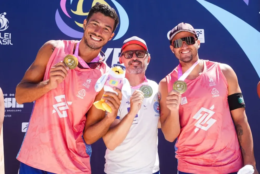 Bahia conquista ouro e leva primeiro título nacional no vôlei de praia