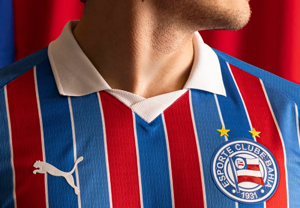 Bahia lança novo uniforme 2 para 2026 com gola polo e homenagem aos 95 anos