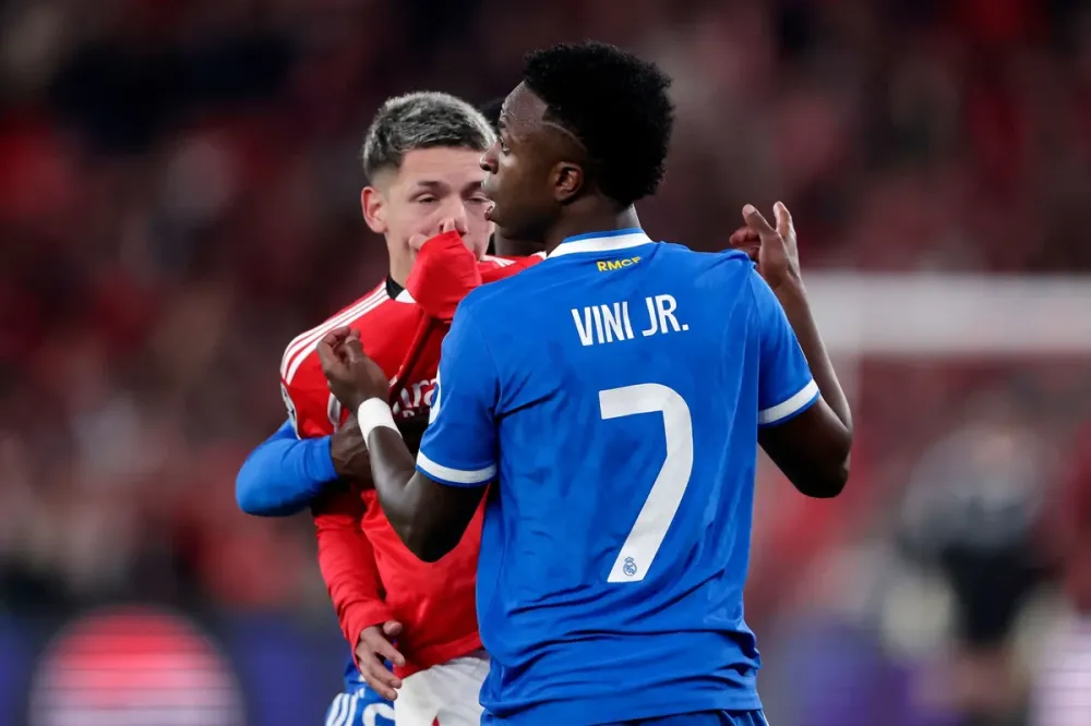 Uefa pune Prestianni com seis jogos de suspensão após caso de racismo contra Vini Jr. na Champions